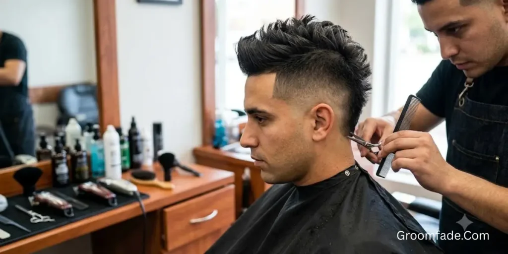 How to Maintain a Faux Hawk Fade