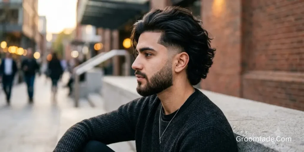 Long Hair High Taper Fade