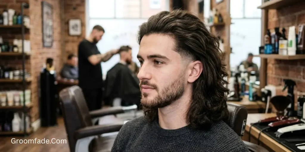 Long Hair Taper Fade