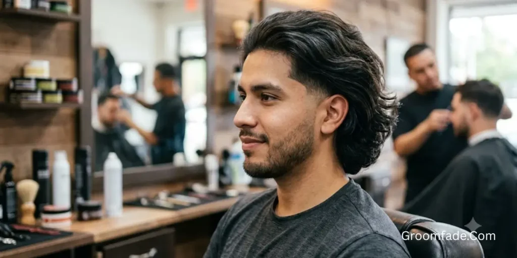 Low Long Hair Taper Fade