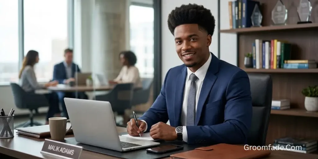 Low Taper Fade Afro Good for School and Work?