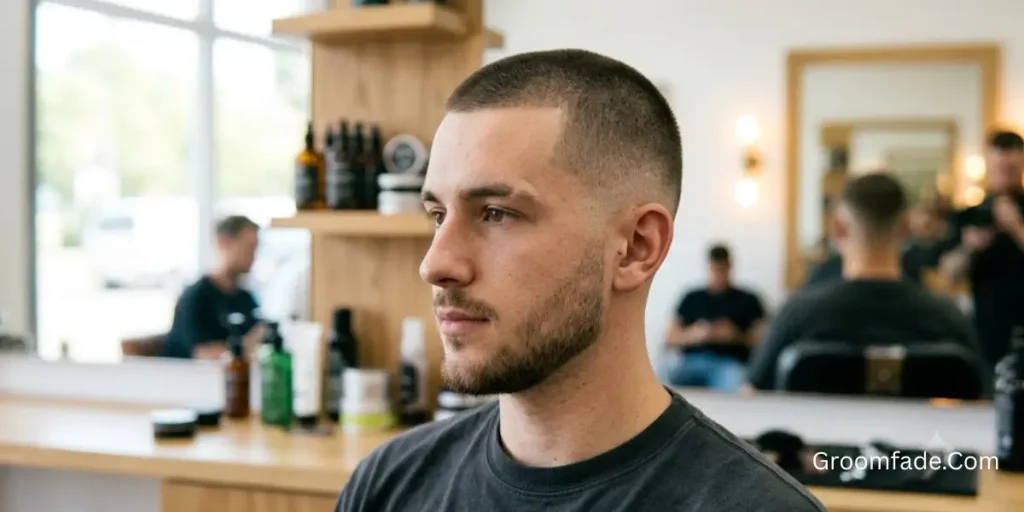 Low Taper Fade Buzz Cut