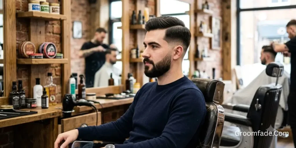 Low Taper Fade Comb Over