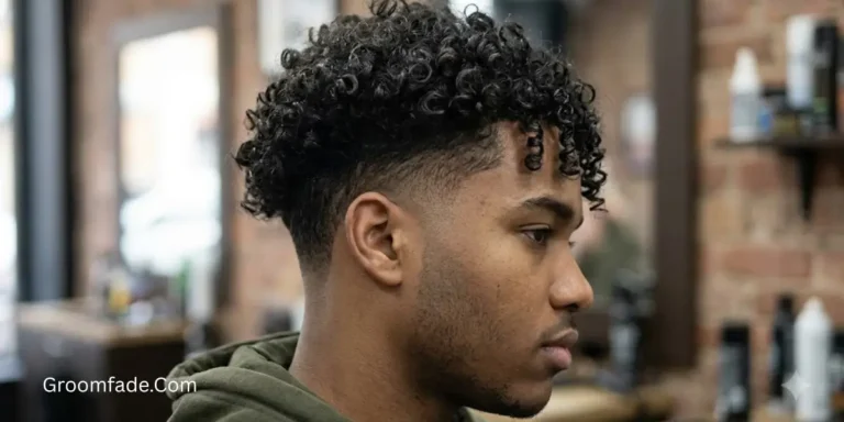 Low Taper Fade Curly Hair