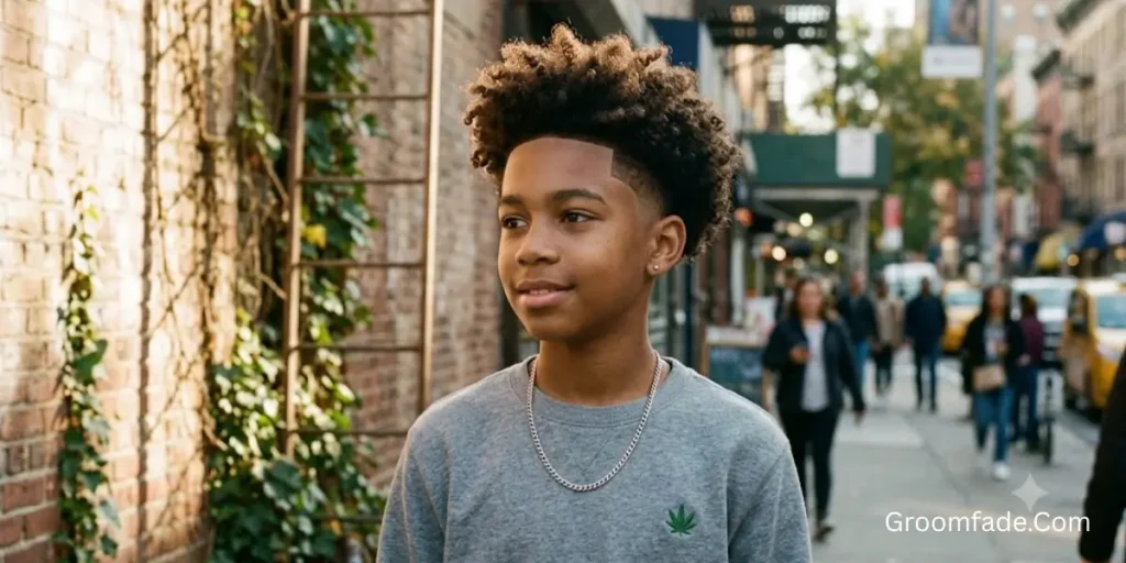 Low Taper Fade Curly Hair Boys