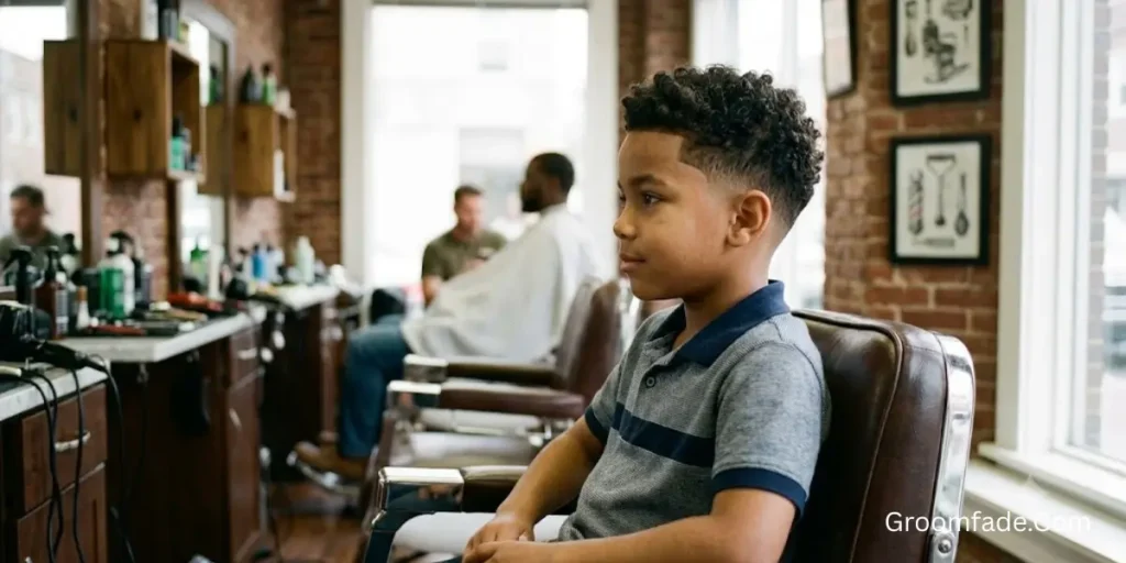 Low Taper Fade Curly Hair Kids