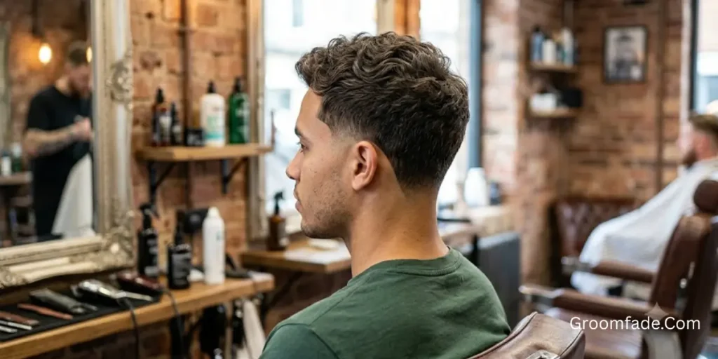 Low Taper Fade V Cut