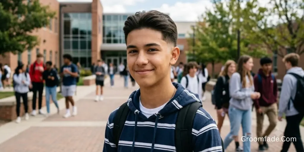 Low Taper Fade for Teen Boys