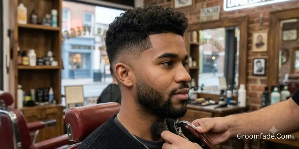 Low Taper Fade with Beard