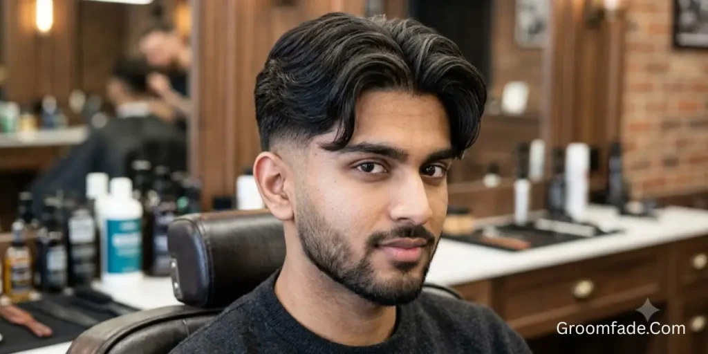 Low Taper Fade with Curtains