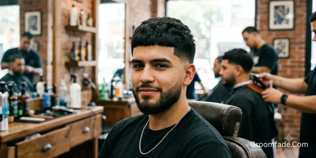 Low Taper Fade with Edgar Haircut