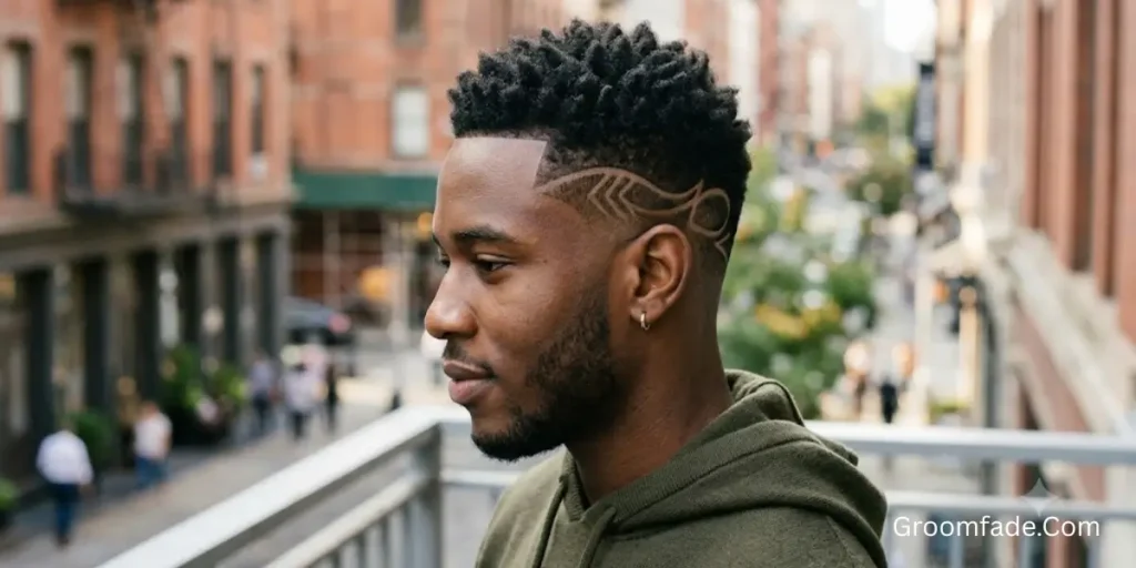 Low Taper Fade with Hair Design