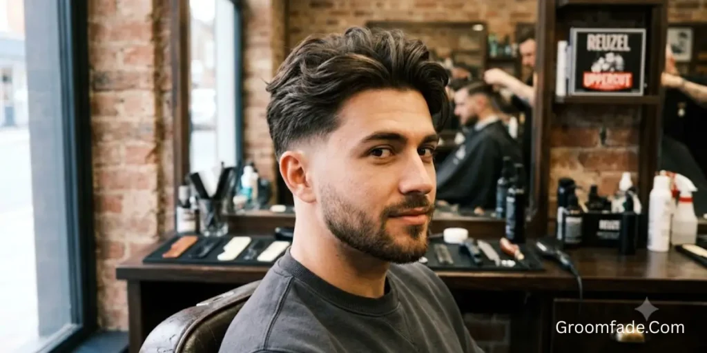 Low Taper Fade with Layered Hair
