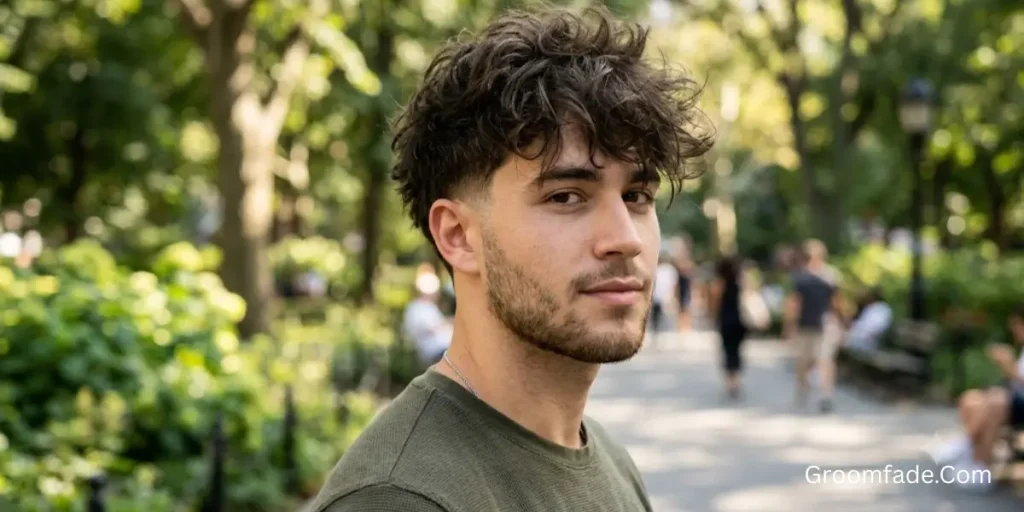 Low Taper Fade with Messy Hair