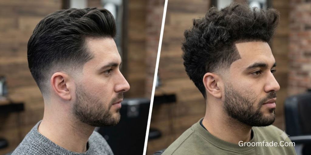 Low Taper vs Temple Fade
