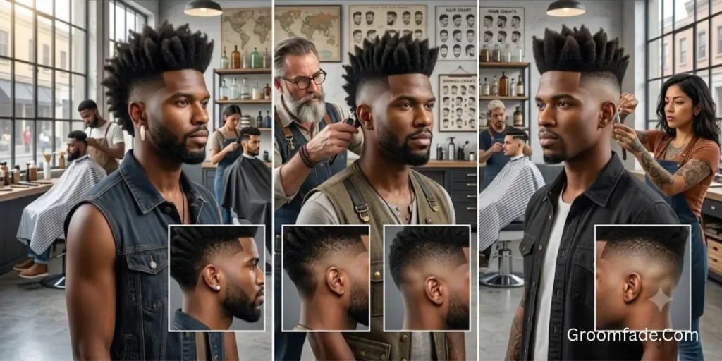 Low vs Mid vs High Taper Fade Mohawk