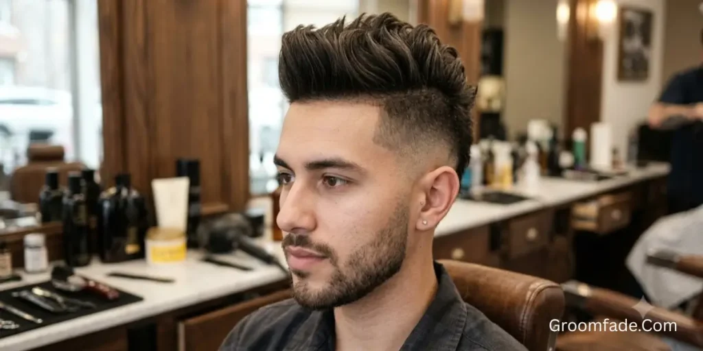 Mid Fade Faux Hawk