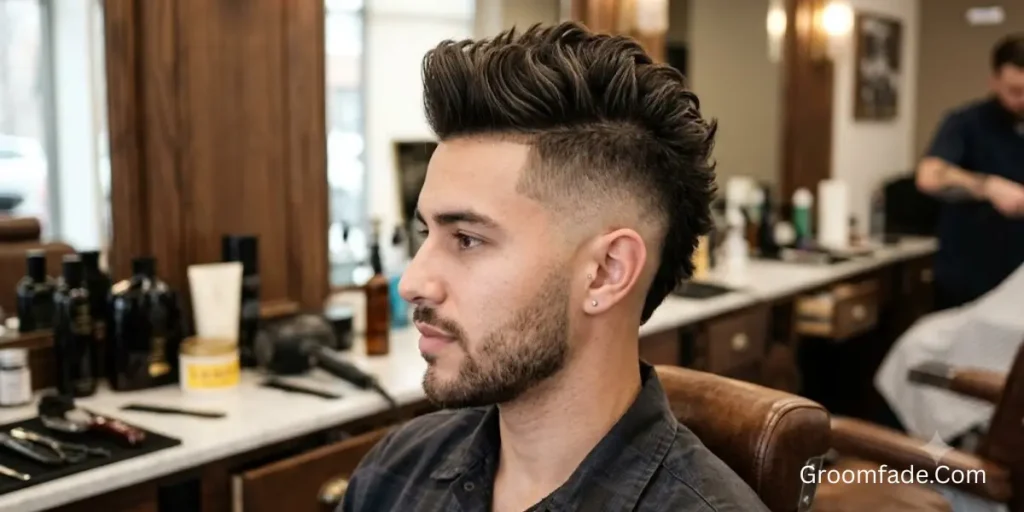 Mid Fade Faux Hawk