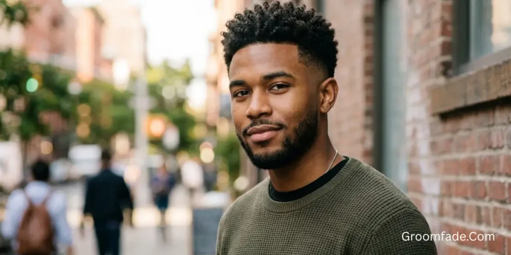 Mid Low Taper Fade Black Male