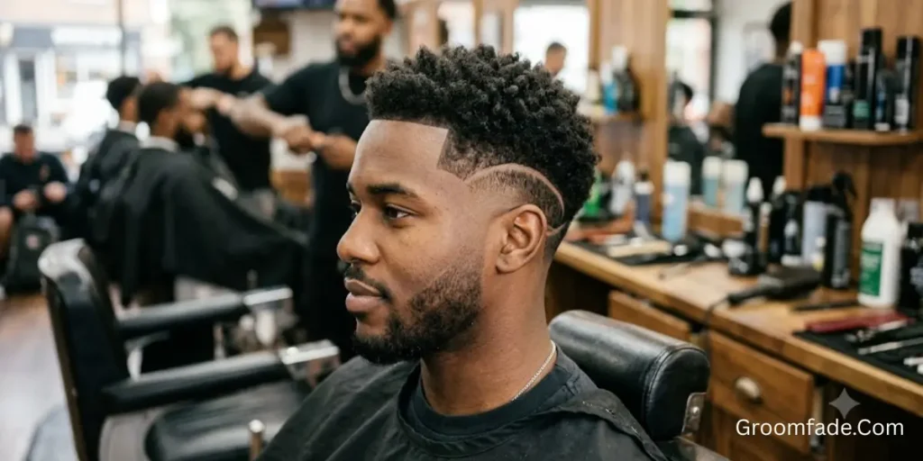 Mid Taper Burst Fade