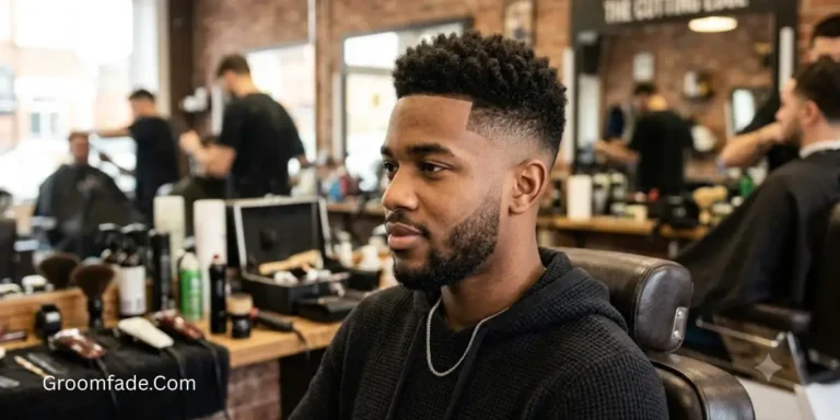 Mid Taper Fade Black Male