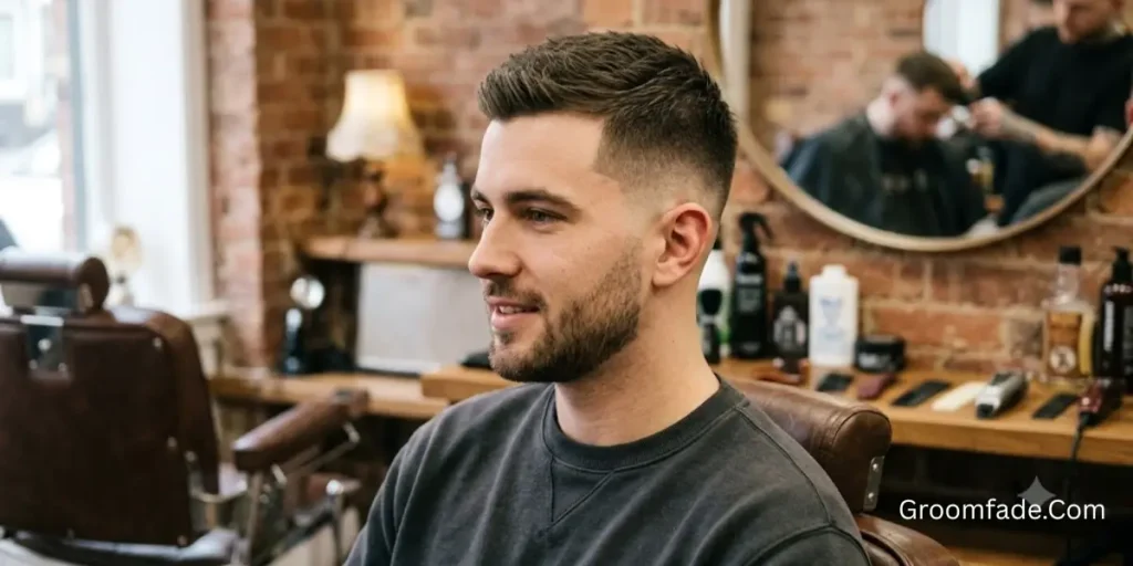 Mid Taper Fade Crew Cut