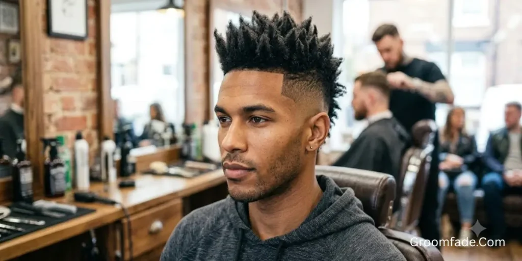 Mid Taper Fade Mohawk