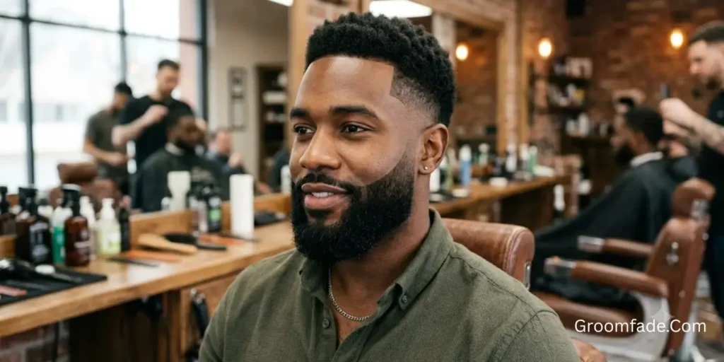 Mid Taper Fade with Beard
