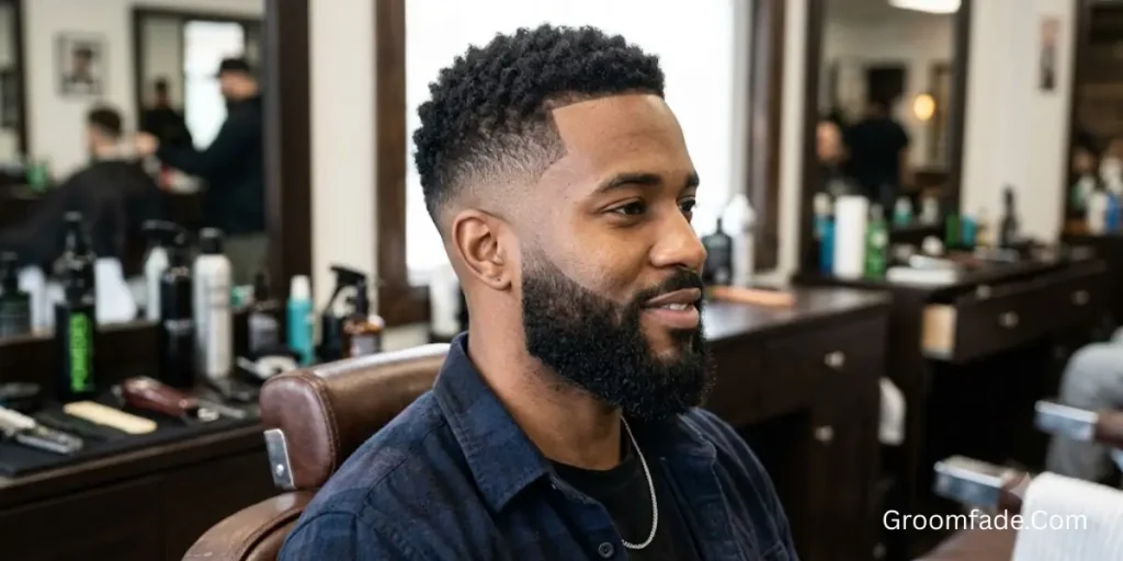 Mid Taper Fade with Beard Styles