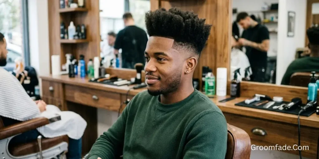 Mid Taper Fade with High Top