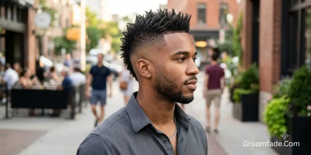 Modern Faux Hawk Fade