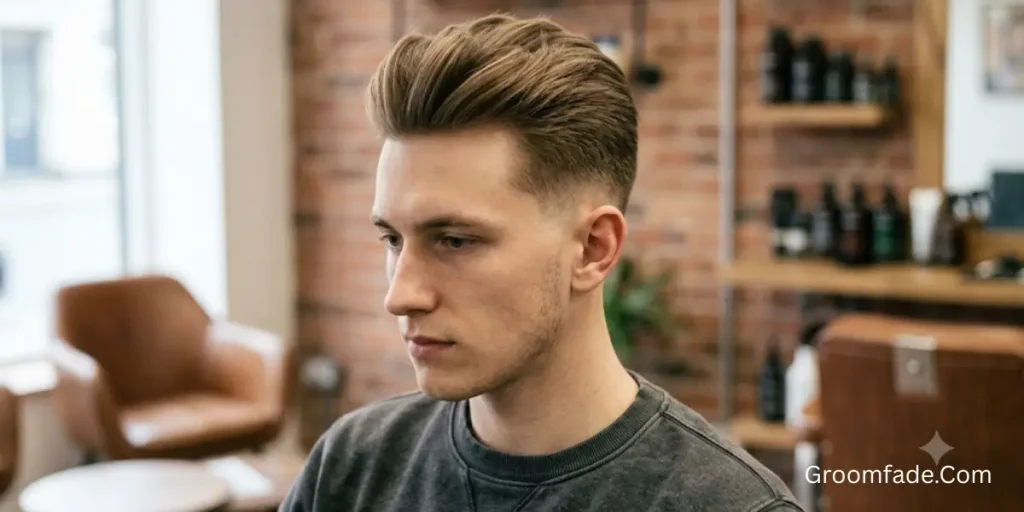 Modern Low Taper Fade Straight Hair