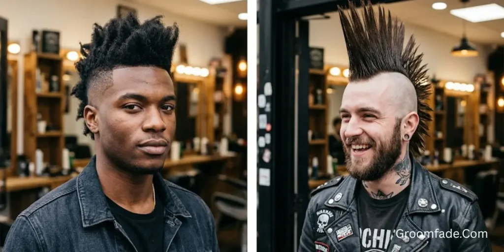 Mohawk With a Taper Fade vs. Traditional Mohawk