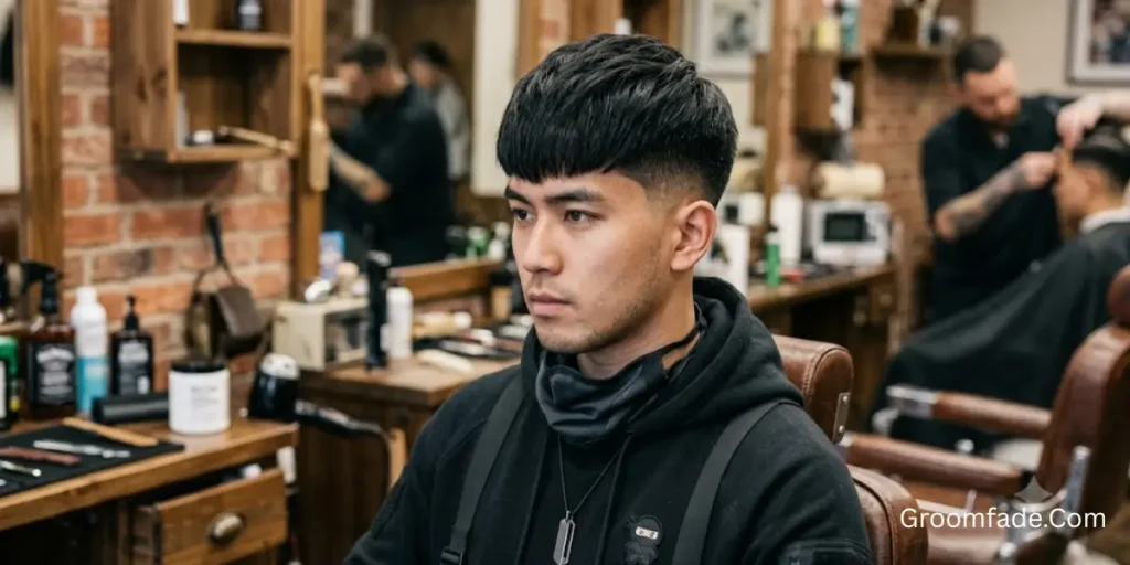 Ninja Low Taper Fade With Fringe
