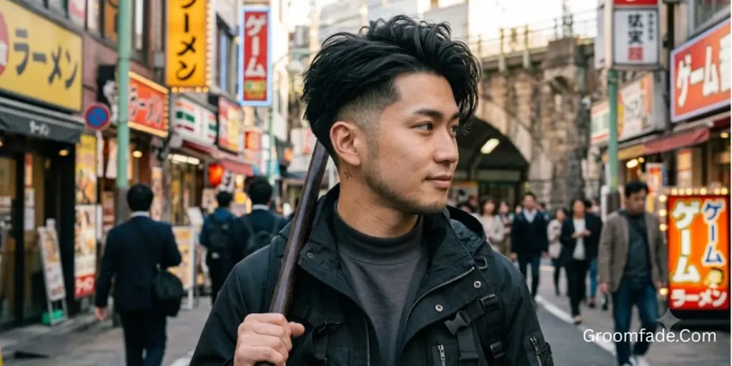 Ninja Low Taper Fade With Long Top