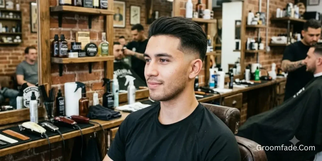 Ninja Low Taper Fade With Straight Hair