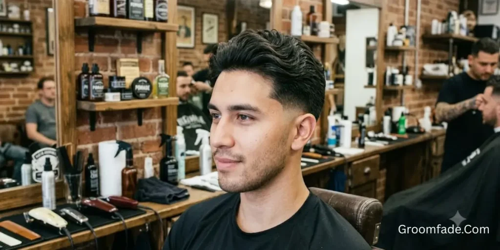 Ninja Low Taper Fade With Wavy Hair