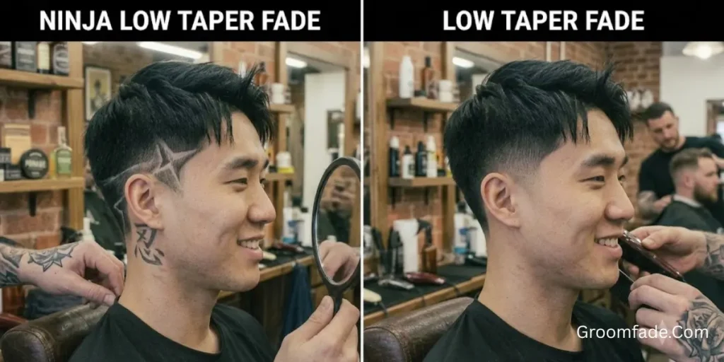 Ninja Low Taper Fade vs. Low Taper Fade
