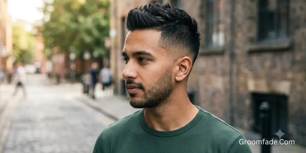 Short Faux Hawk With a Fade