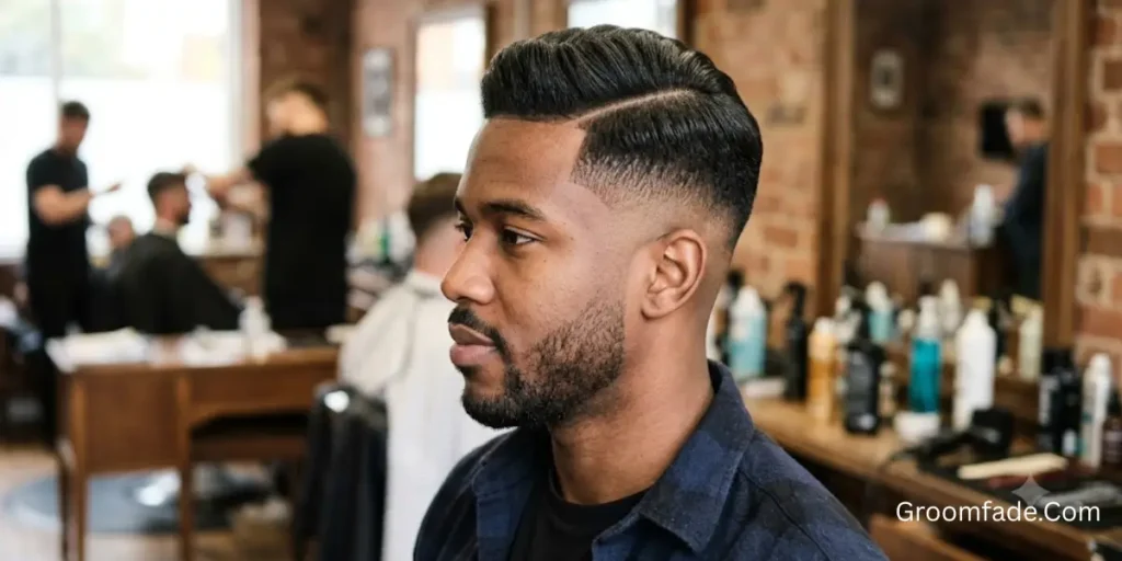 Side Part with Taper Fade