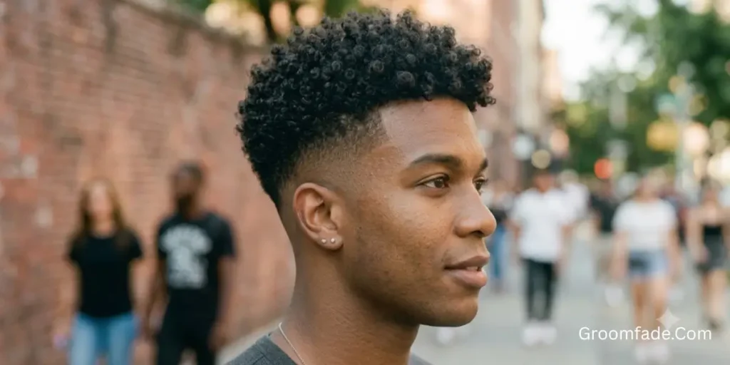 Skin Fade Curly Top