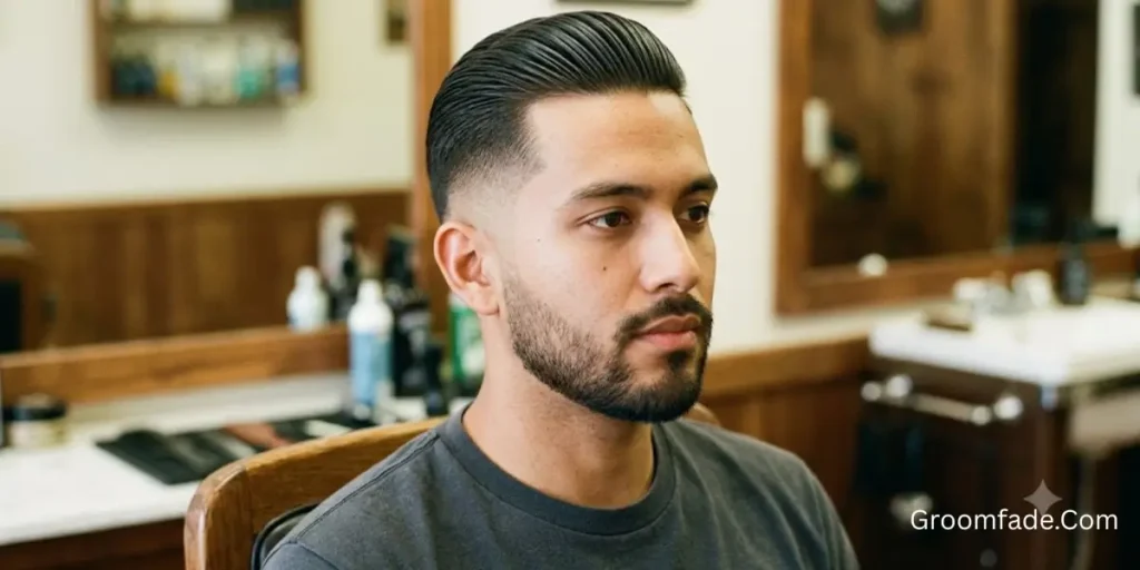 Slick Back with Skin Fade