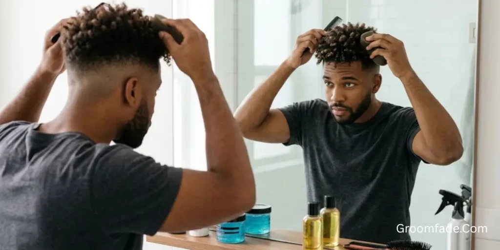  Style a Curly Top Fade at Home