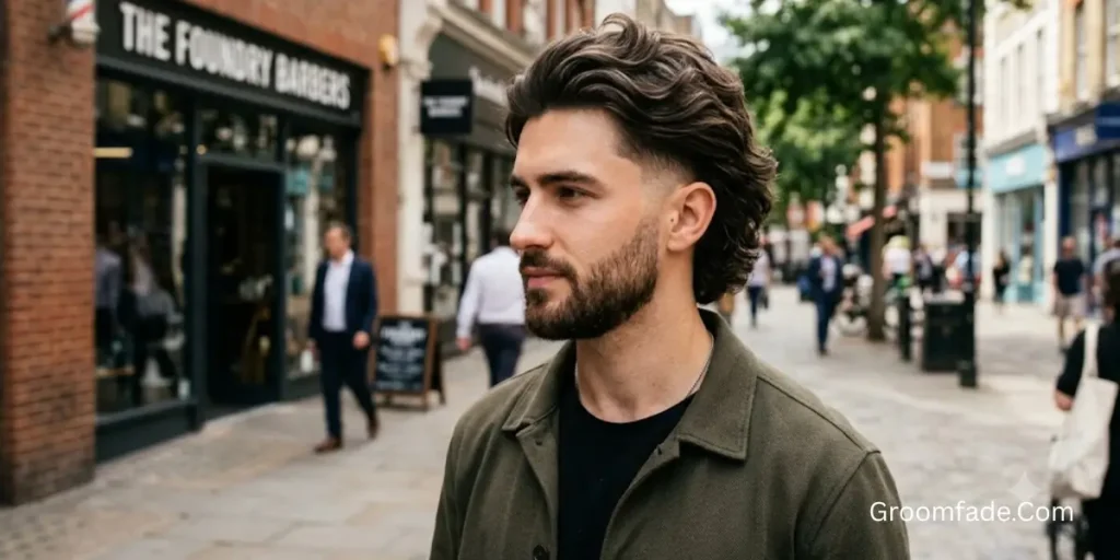 Style a Long Hair Taper Fade