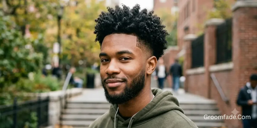 Taper Fade Curly Top