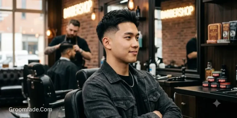 Taper low fade haircut asian