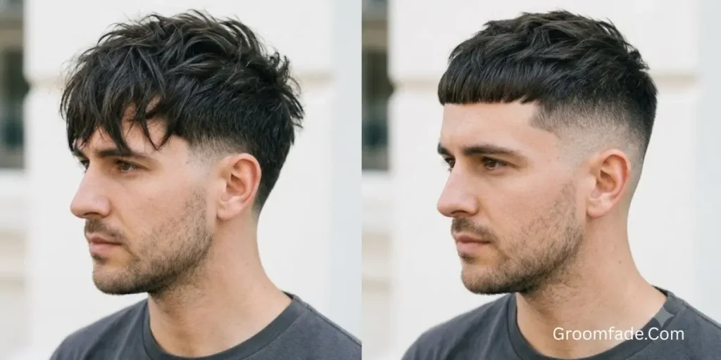 Textured Fringe Low Taper vs French Crop