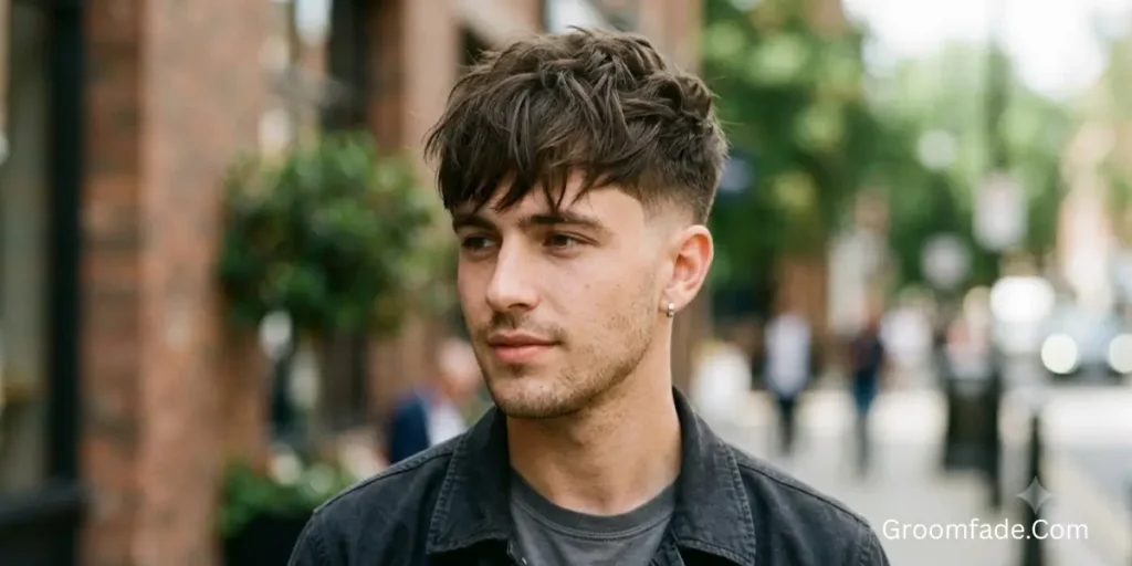 Messy Textured Fringe Mid Taper