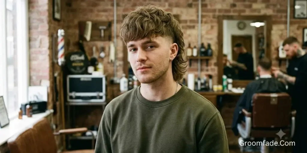 Textured Fringe Mid Taper Mullet