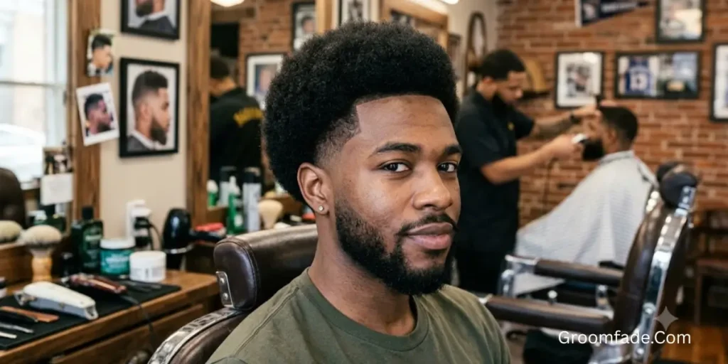 Very Low Taper Fade Afro